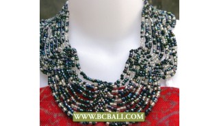 Cute Buterfly Necklaces Beaded Chockers